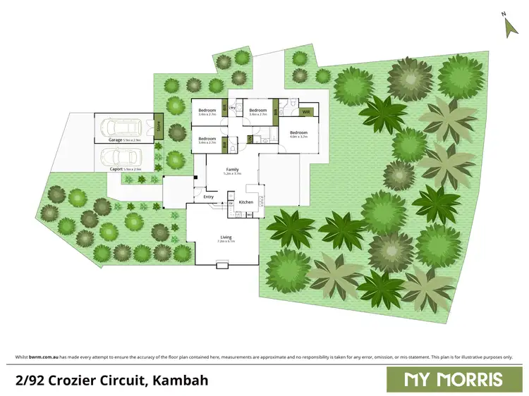 Floorplan of Homely townhouse listing, 2/92 Crozier Circuit, Kambah ACT 2902