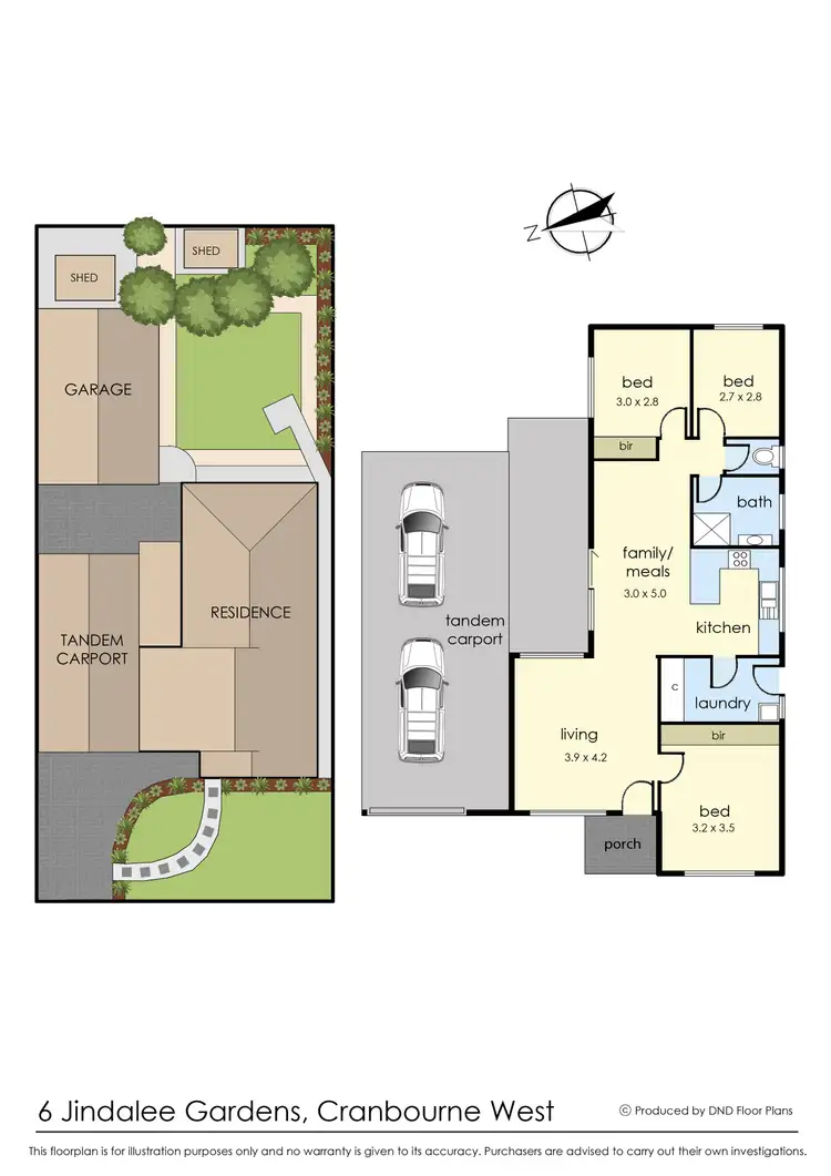 Floorplan of Homely house listing, 6 Jindalee Gardens, Cranbourne West VIC 3977