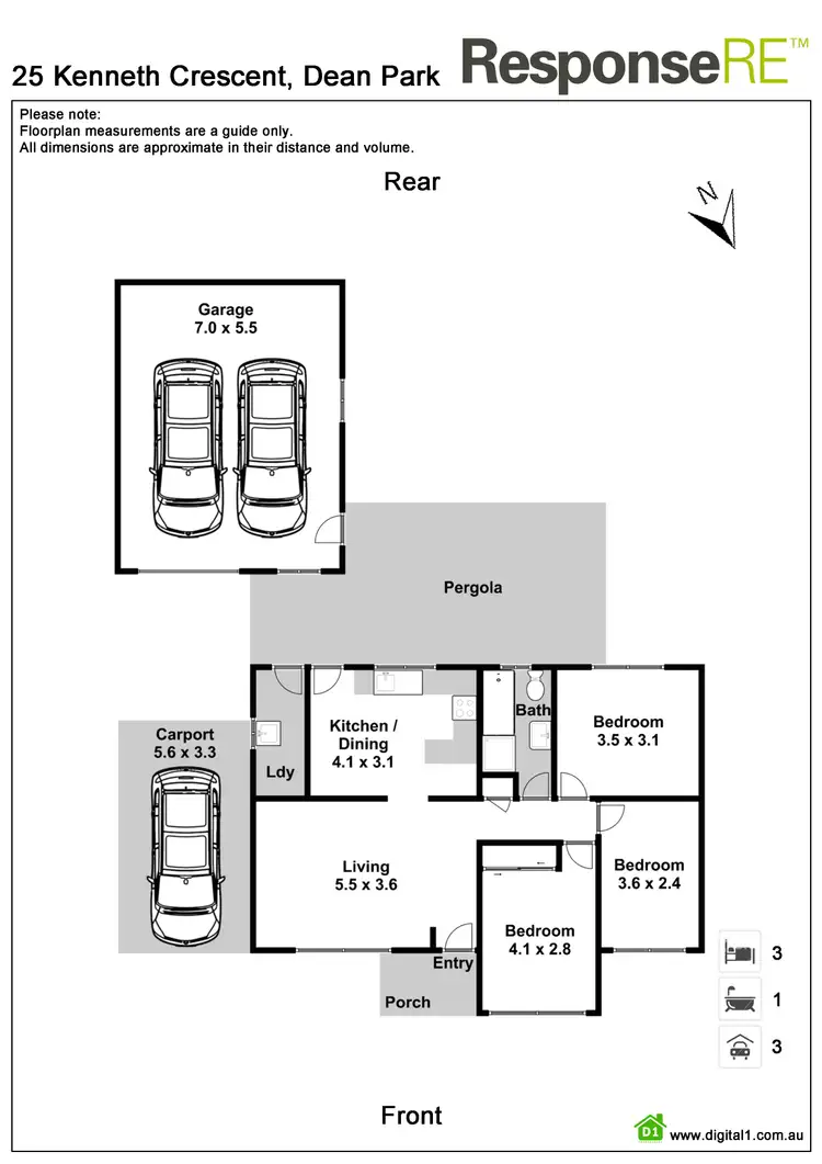 Floorplan of Homely house listing, 25 Kenneth Crescent, Dean Park NSW 2761