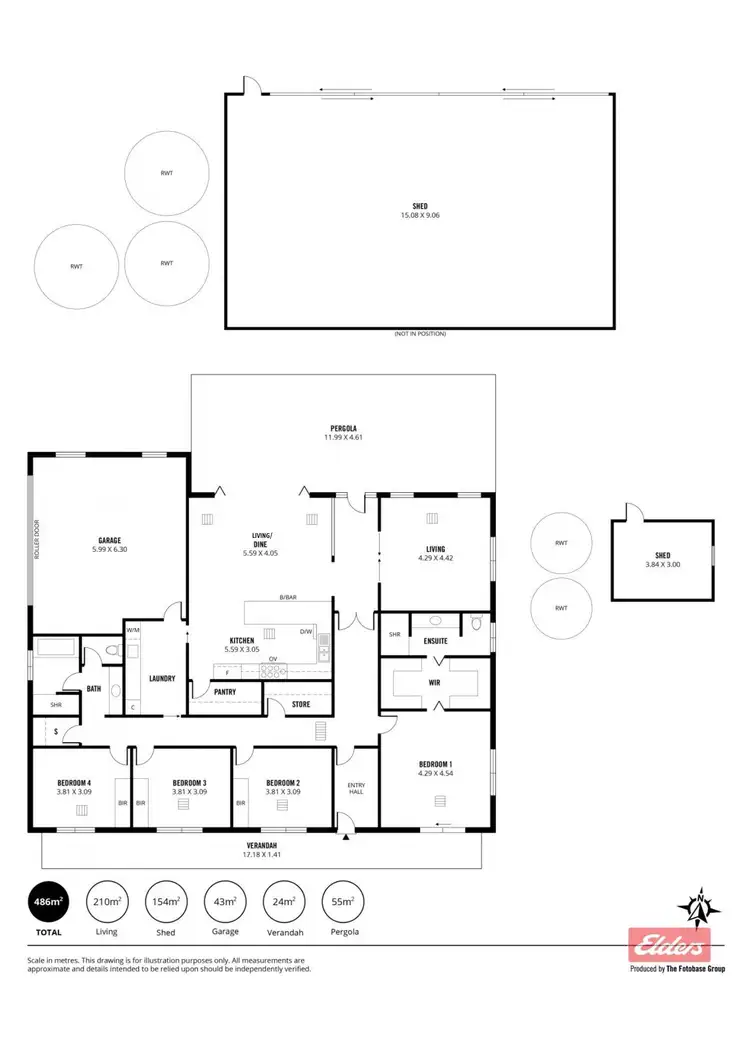 Floorplan of Homely house listing, 622 Yettie Road, Cockatoo Valley SA 5351