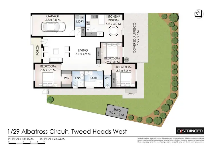 Floorplan of Homely house listing, 1/29 Albatross Circuit, Tweed Heads West NSW 2485