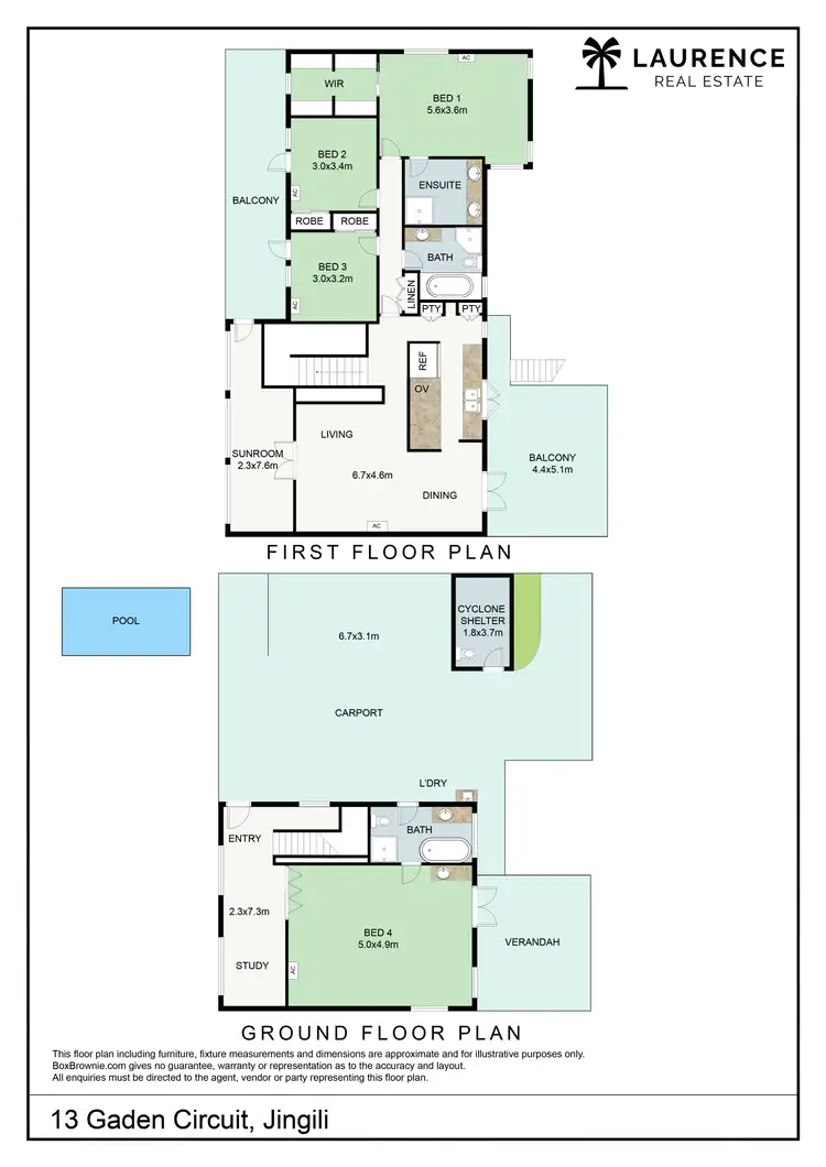 Floorplan of Homely house listing, 13 Gaden Circuit, Jingili NT 810