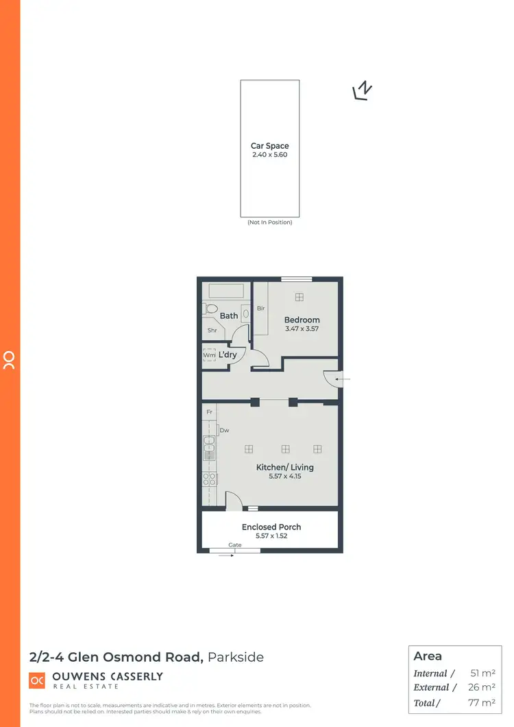 Floorplan of Homely unit listing, 2/2-4 Glen Osmond Road, Parkside SA 5063