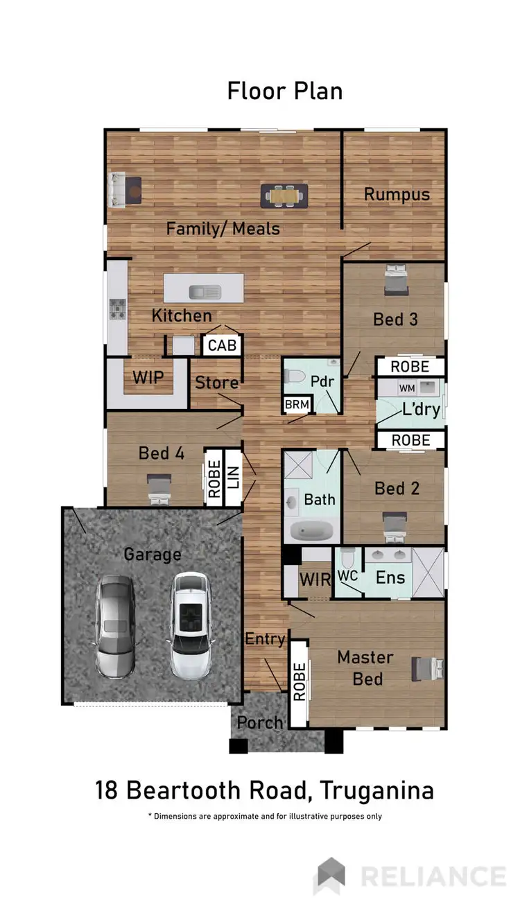 Floorplan of Homely house listing, 18 Beartooth Road, Truganina VIC 3029