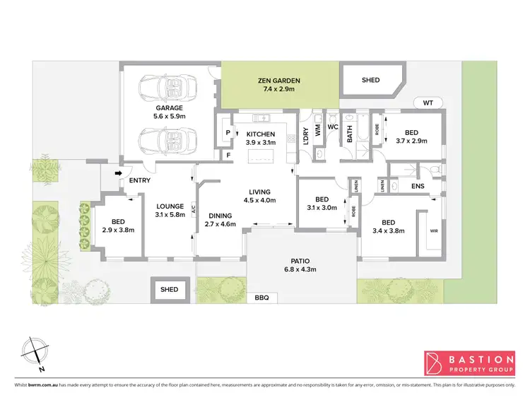 Floorplan of Homely house listing, 60 Narden Street, Crace ACT 2911