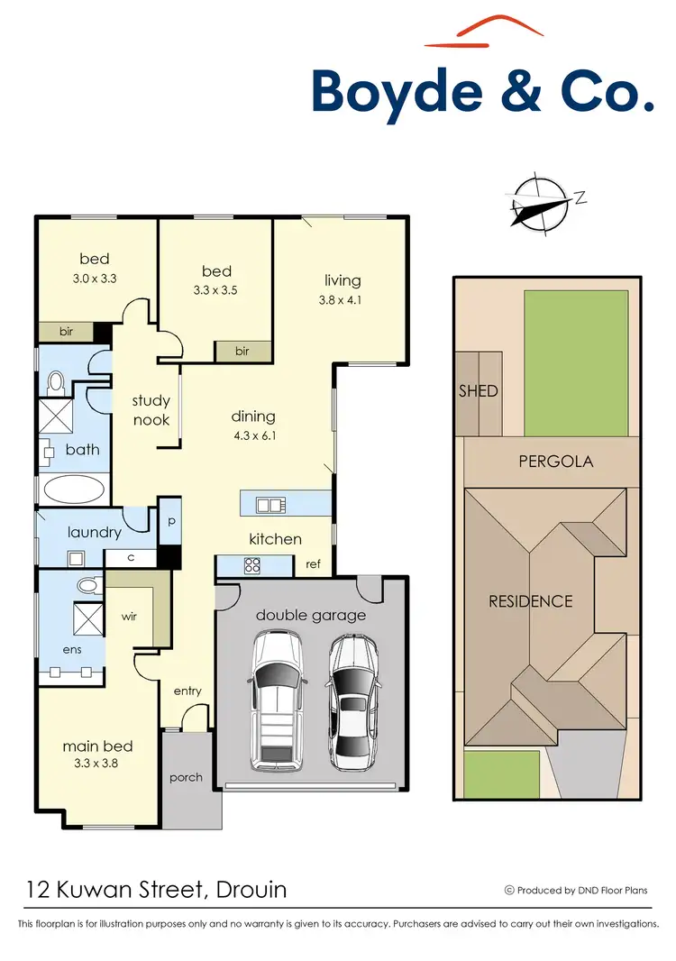 Floorplan of Homely house listing, 12 Kuwan Street, Drouin VIC 3818