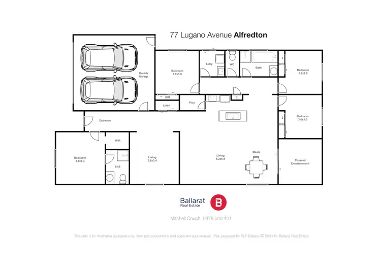 Floorplan of Homely house listing, 77 Lugano Avenue, Alfredton VIC 3350