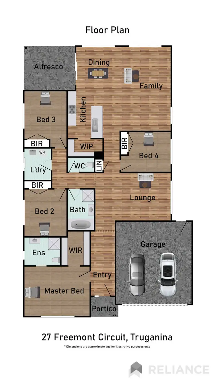Floorplan of Homely house listing, 27 Freemont Circuit, Truganina VIC 3029