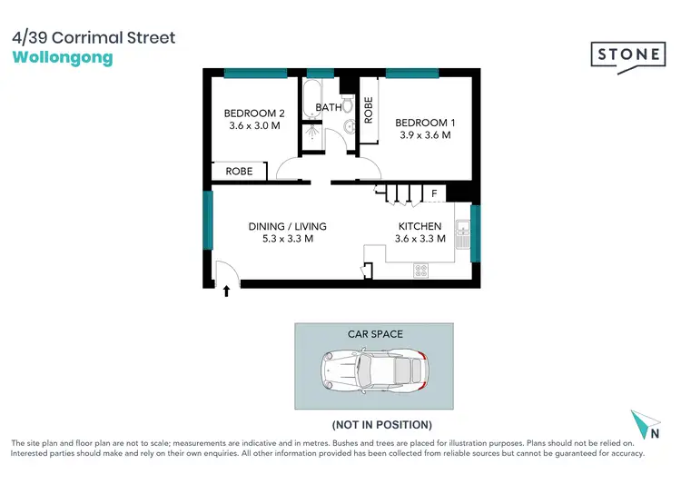 Floorplan of Homely unit listing, 4/39 Corrimal Street, Wollongong NSW 2500