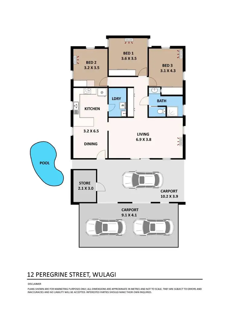 Floorplan of Homely house listing, 12 Peregrine Street, Wulagi NT 812