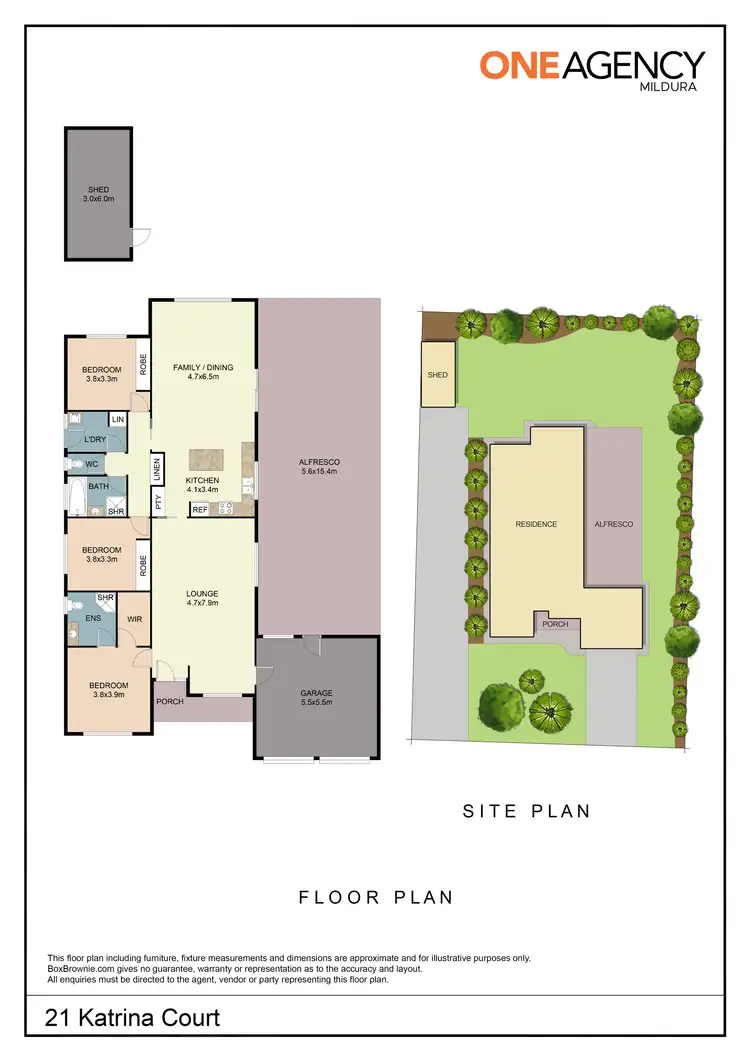 Floorplan of Homely house listing, 21 Katrina Court, Gol Gol NSW 2738