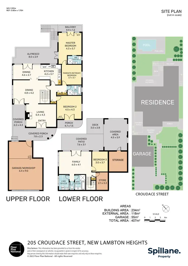 Floorplan of Homely house listing, 205 Croudace Street, New Lambton Heights NSW 2305