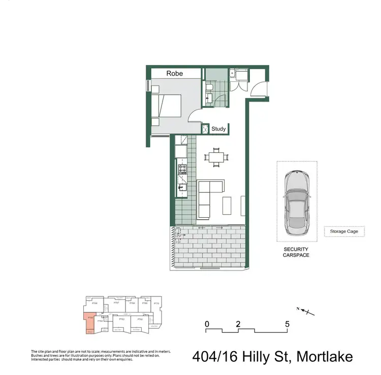 Floorplan of Homely apartment listing, 404/16 Hilly Street, Mortlake NSW 2137