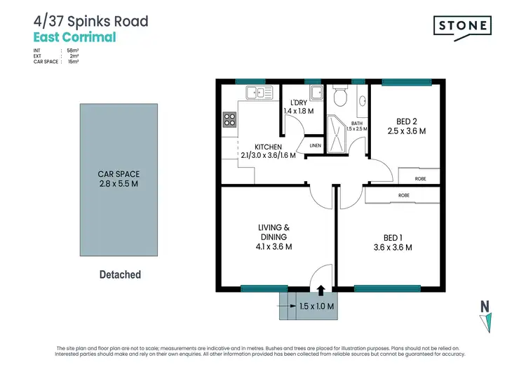 Floorplan of Homely unit listing, 4/37 Spinks Road, East Corrimal NSW 2518