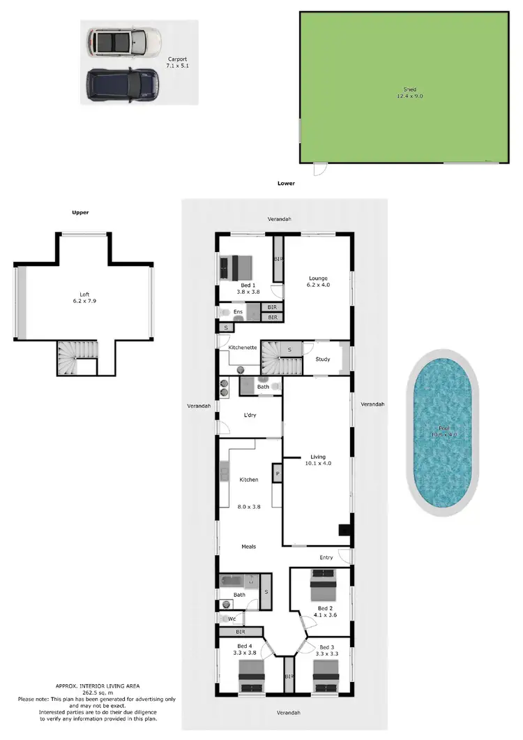 Floorplan of Homely rural property listing, 12 Five Chain Road, Jindera NSW 2642