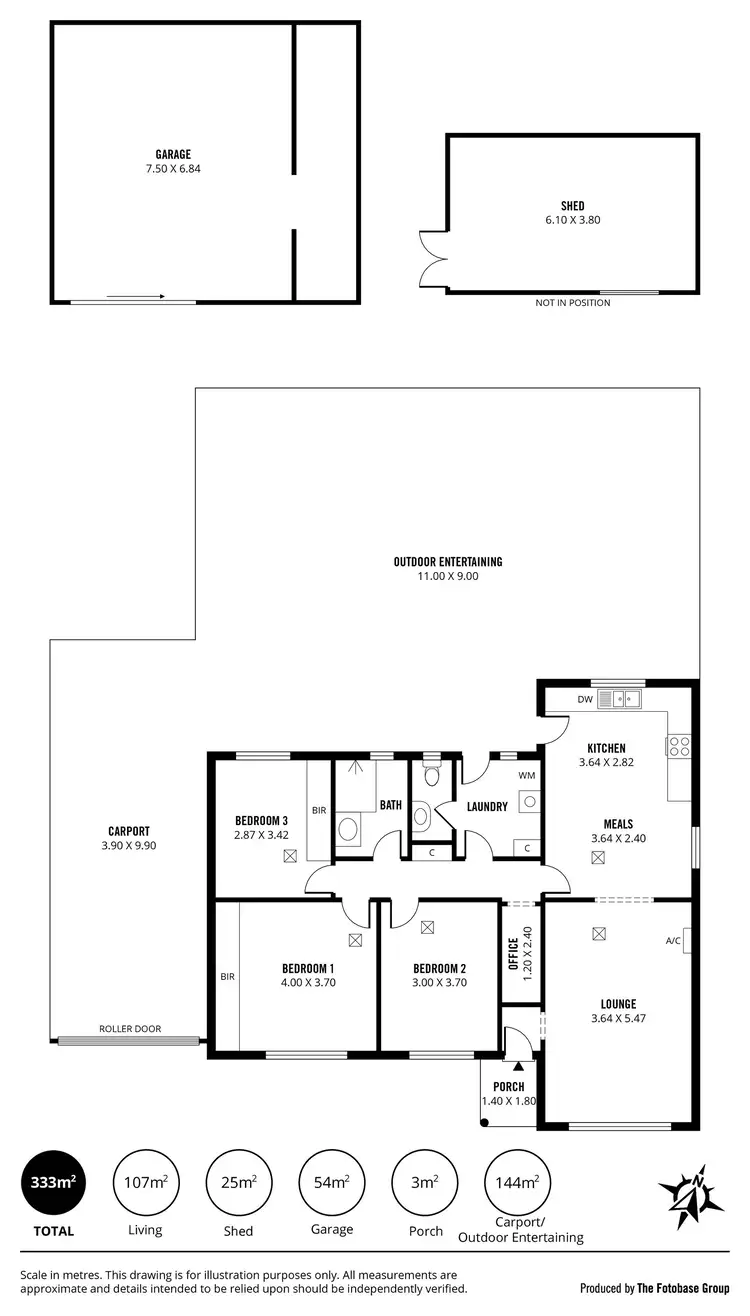 Floorplan of Homely house listing, 10 Beckman Avenue, Highbury SA 5089