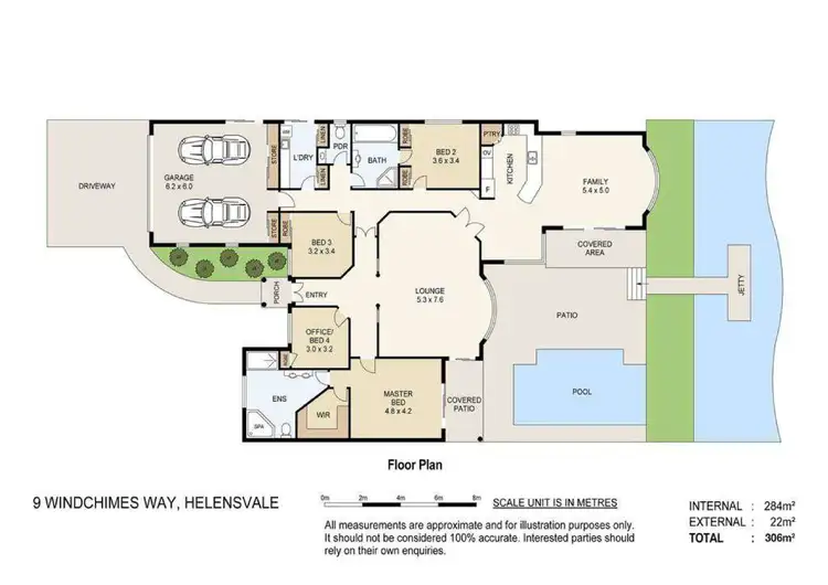 Floorplan of Homely house listing, 9 Windchimes Way, Helensvale QLD 4212
