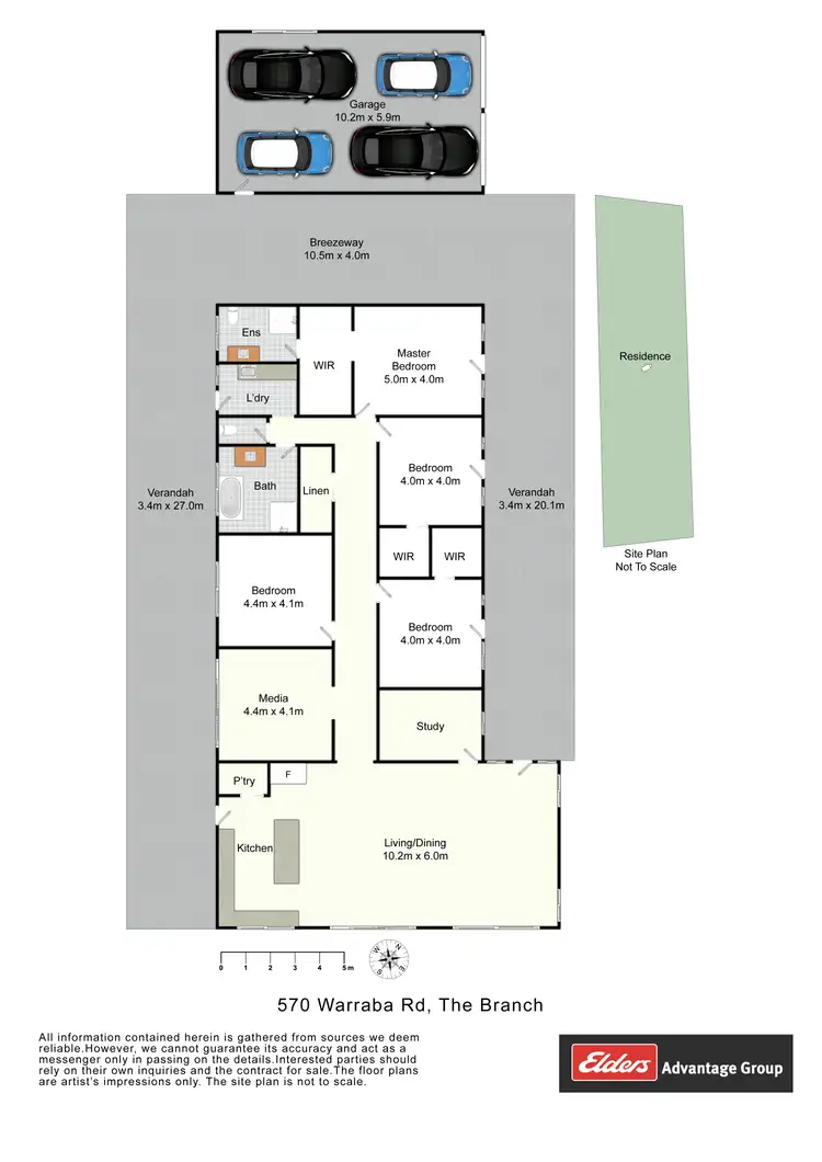 Floorplan of Homely rural property listing, 570 Warraba Road, The Branch NSW 2425