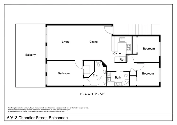 Floorplan of Homely apartment listing, 60/13 Chandler Street, Belconnen ACT 2617