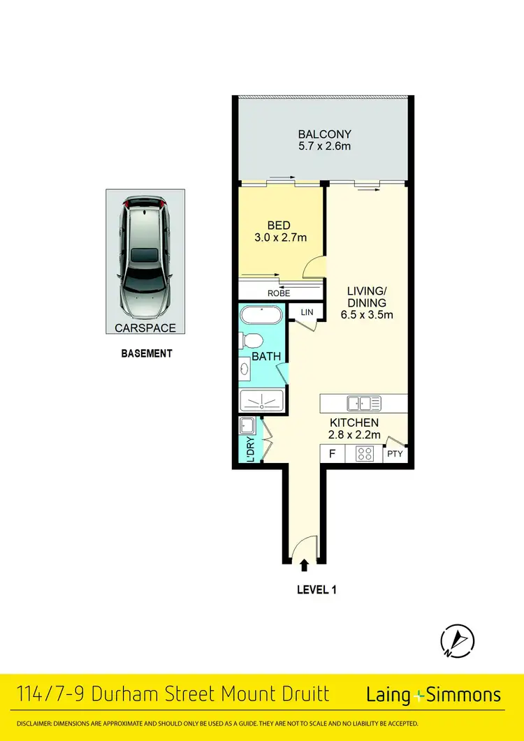 Floorplan of Homely apartment listing, 114/7-9 Durham Street, Mount Druitt NSW 2770