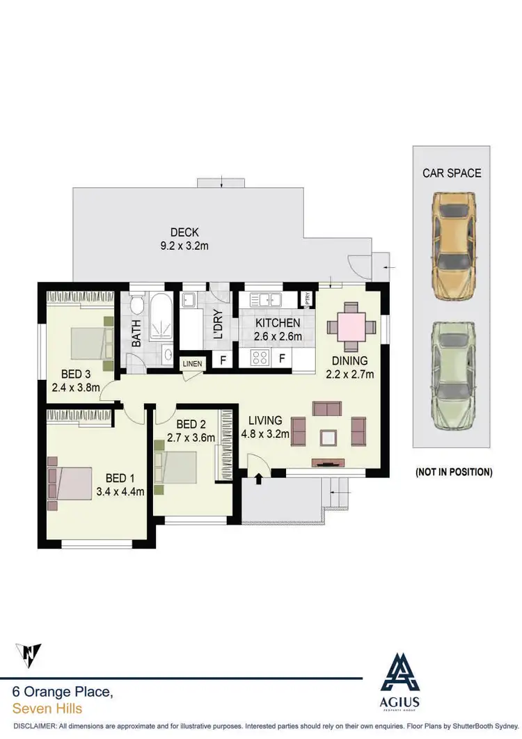 Floorplan of Homely house listing, 6 Orange Place, Seven Hills NSW 2147