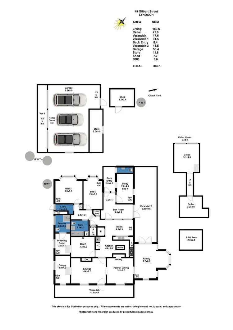 Floorplan of Homely house listing, 49 Gilbert Street, Lyndoch SA 5351