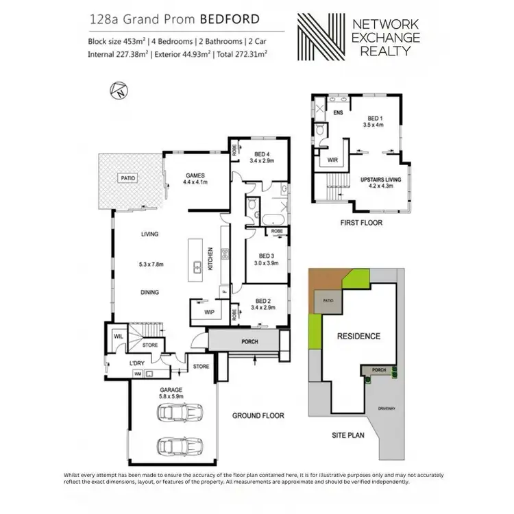 Floorplan of Homely house listing, 128A Grand Promenade, Bedford WA 6052