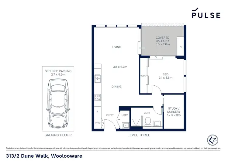 Floorplan of Homely apartment listing, 313/2 Dune Walk, Woolooware NSW 2230