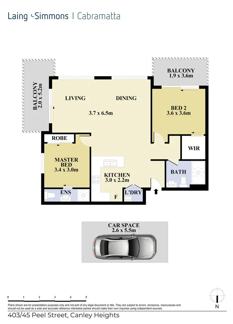 Floorplan of Homely apartment listing, 403/45-47 Peel Street, Canley Heights NSW 2166