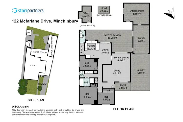 Floorplan of Homely house listing, 122 McFarlane Drive, Minchinbury NSW 2770
