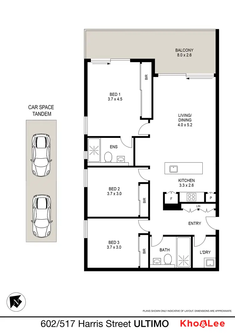 Floorplan of Homely apartment listing, 602/517 Harris Street, Ultimo NSW 2007