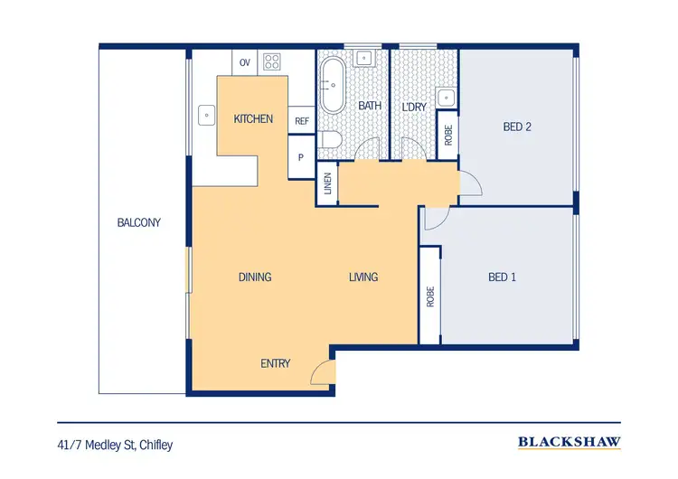 Floorplan of Homely apartment listing, 41/7 Medley Street, Chifley ACT 2606