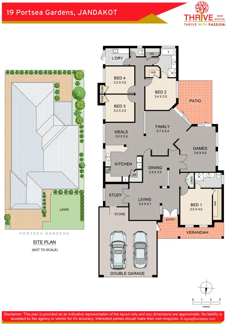 Floorplan of Homely house listing, 19 Portsea Gardens, Jandakot WA 6164