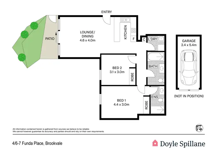 Floorplan of Homely apartment listing, 4/6-7 Funda Place, Brookvale NSW 2100
