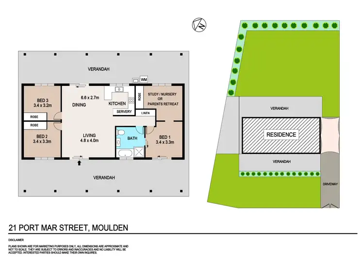 Floorplan of Homely house listing, 21 Port Mar Street, Moulden NT 830