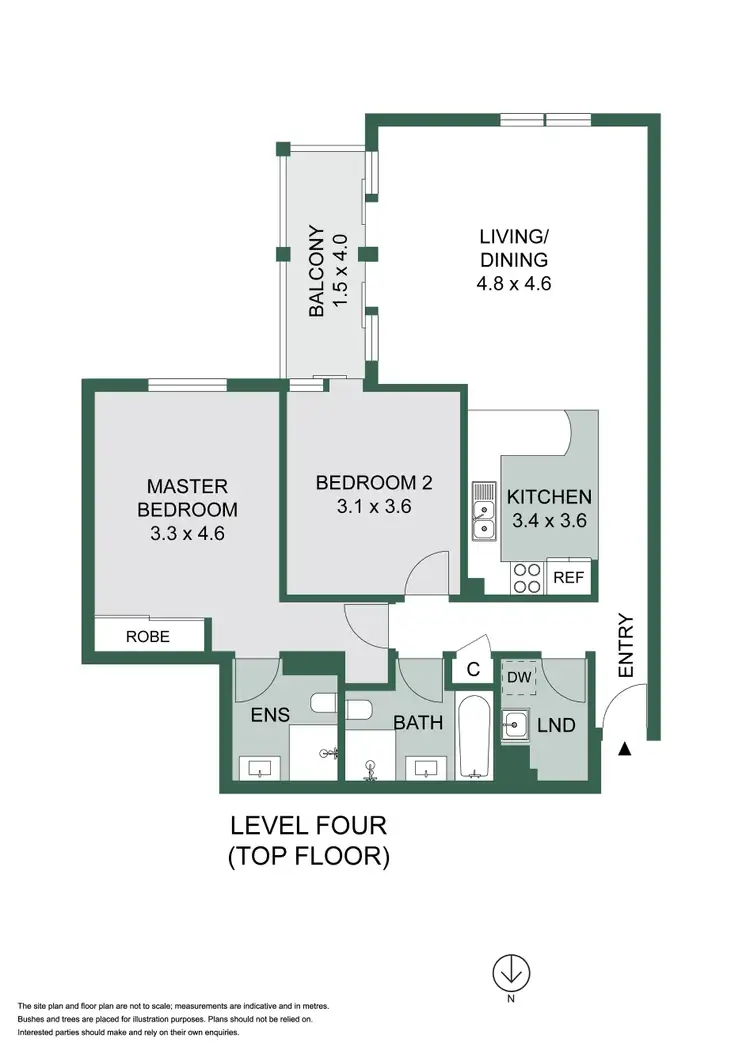 Floorplan of Homely apartment listing, 44/146-152 Pitt Street, Redfern NSW 2016