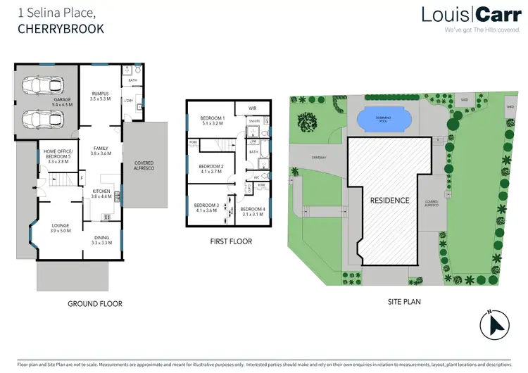 Floorplan of Homely house listing, 1 Selina Place, Cherrybrook NSW 2126