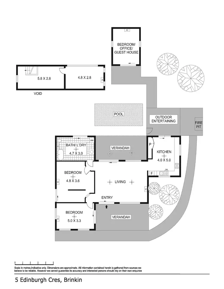 Floorplan of Homely house listing, 5 Edinburgh Crescent, Brinkin NT 810
