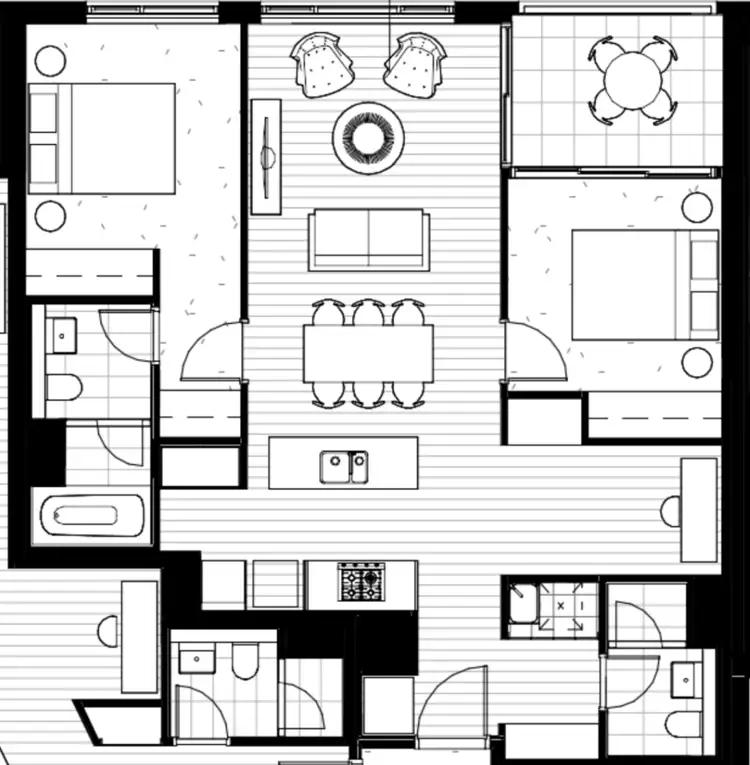 Floorplan of Homely apartment listing, 807/82 Hay Street, Haymarket NSW 2000