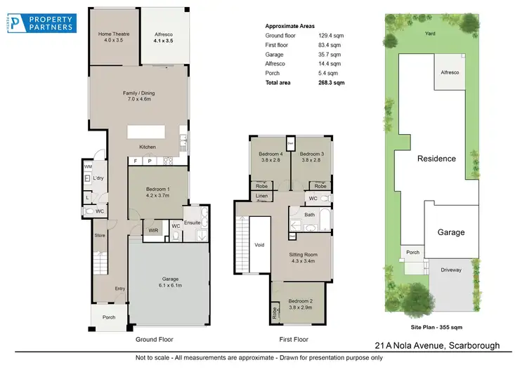 Floorplan of Homely house listing, 21A Nola Avenue, Scarborough WA 6019