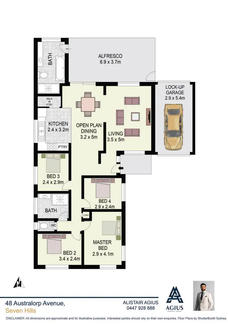 Floorplan of Homely house listing, 48 Australorp Avenue, Seven Hills NSW 2147
