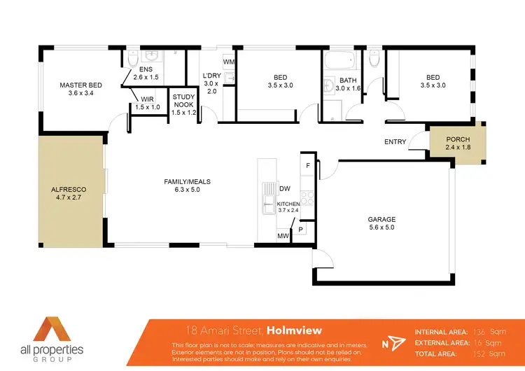 Floorplan of Homely house listing, 18 Amari Street, Holmview QLD 4207