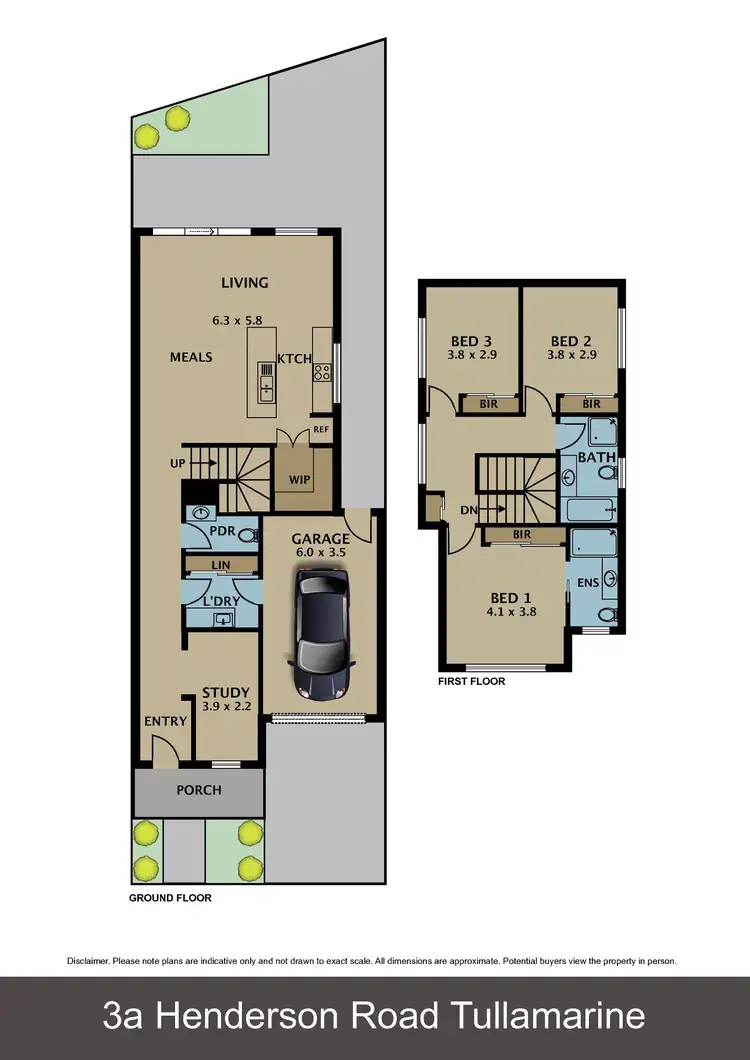 Floorplan of Homely townhouse listing, 3a Henderson Road, Tullamarine VIC 3043