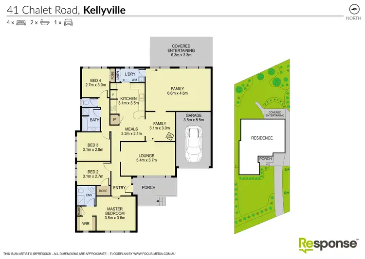 Floorplan of Homely house listing, 41 Chalet Road, Kellyville NSW 2155