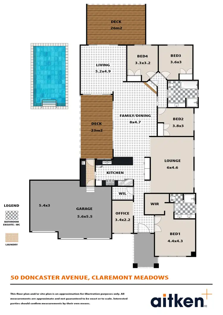 Floorplan of Homely house listing, 50 Doncaster Avenue, Claremont Meadows NSW 2747