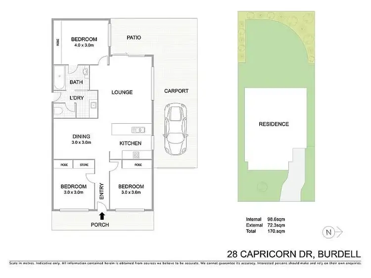 Floorplan of Homely house listing, 28 Capricorn Drive, Burdell QLD 4818
