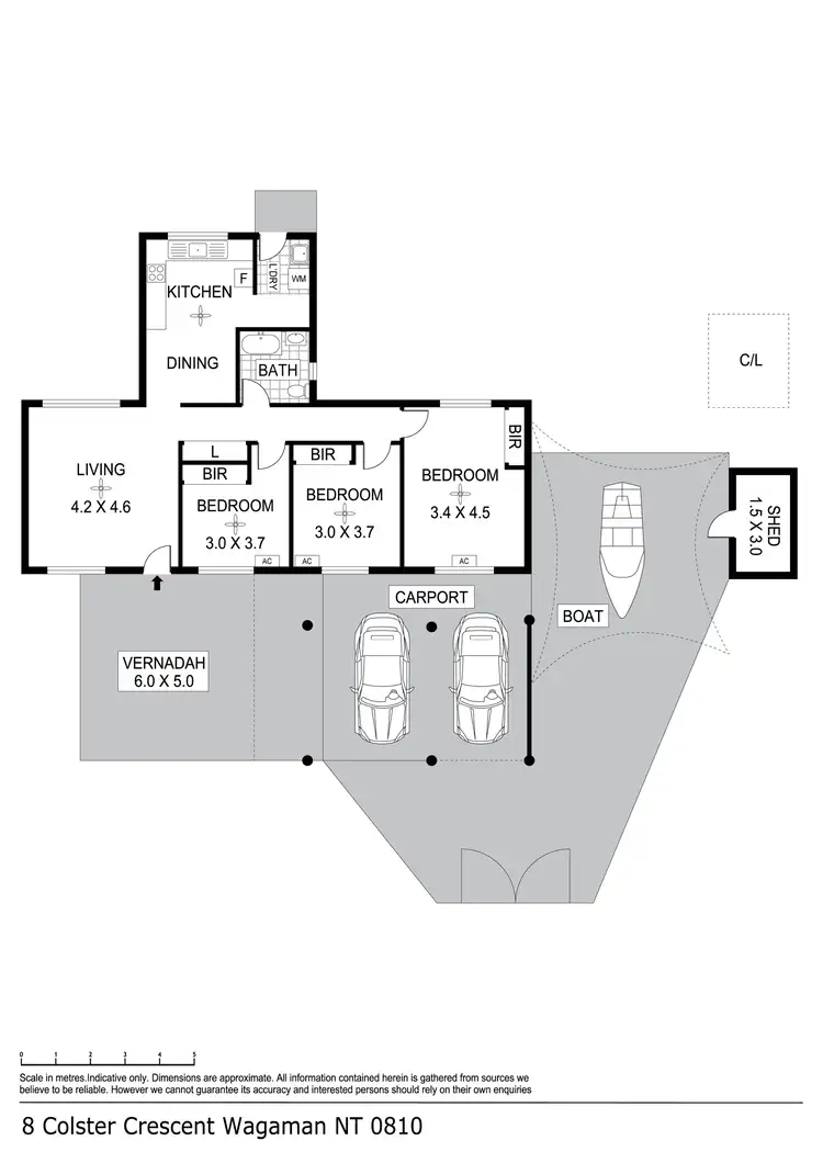 Floorplan of Homely house listing, 8 Colster Crescent, Wagaman NT 810