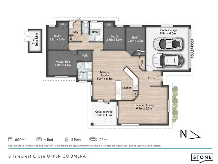 Floorplan of Homely house listing, 8 Firecrest Close, Upper Coomera QLD 4209