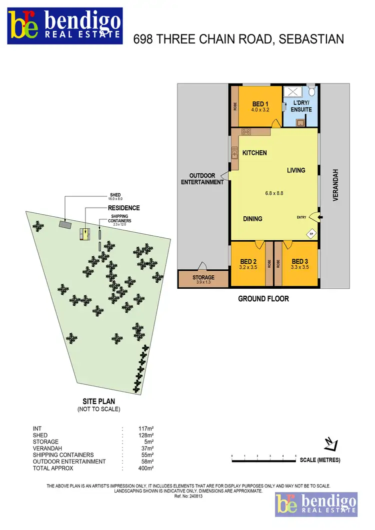 Floorplan of Homely rural property listing, 698 Three Chain Road, Sebastian VIC 3556