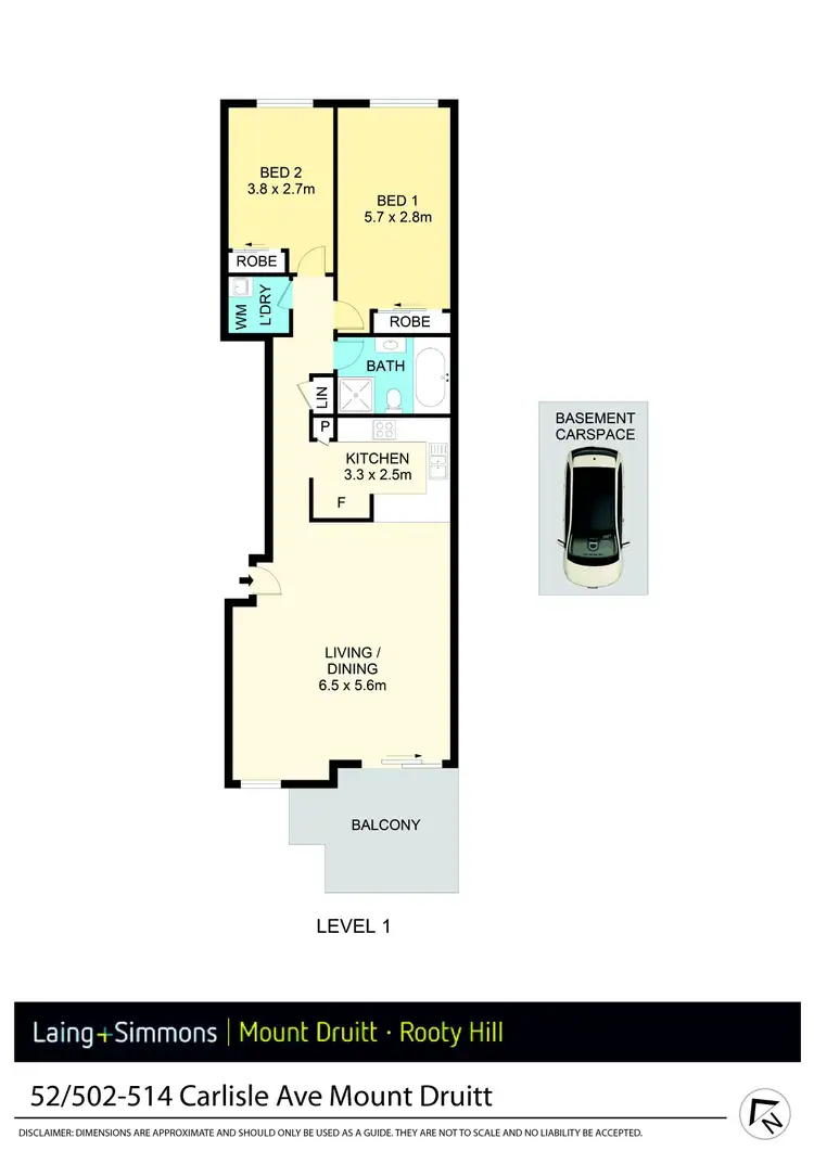Floorplan of Homely unit listing, 52/502-514 Carlisle Avenue, Mount Druitt NSW 2770